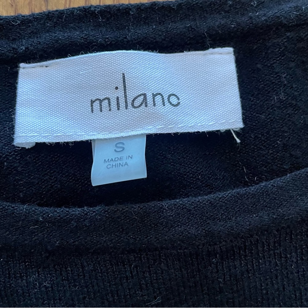 Milano black sweater with a floral design - Picture 3 of 8